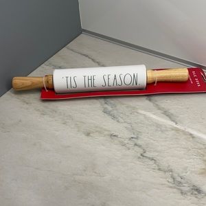 Rae Dunn Tis The Season Rolling Pin